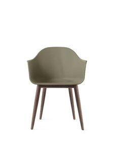 Audo Copenhagen - Harbour Dining Chair, Mørk eg, Olivenfarvet sæde