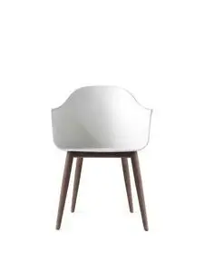 Audo Copenhagen - Harbour Dining Chair, Mørk eg, Hvid sæde