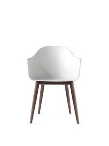 Audo Copenhagen - Harbour Dining Chair, Mørk eg, Hvid sæde