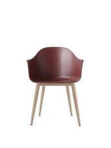 Audo Copenhagen - Harbour Dining Chair, Neutral eg, Rød sæde