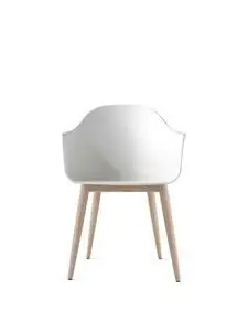 Audo Copenhagen - Harbour Dining Chair, Neutral eg, Hvid sæde