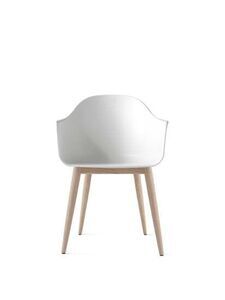 Audo Copenhagen - Harbour Dining Chair, Neutral eg, Hvid sæde