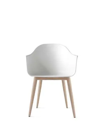 Audo Copenhagen - Harbour Dining Chair, Neutral eg, Hvid sæde