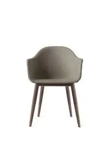 Audo Copenhagen - Harbour Dining Chair, Mørk eg, 0233 Remix grå sæde
