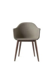 Audo Copenhagen - Harbour Dining Chair, Mørk eg, 0233 Remix grå sæde