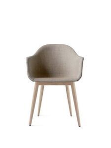 Audo Copenhagen - Harbour Dining Chair, Neutral eg, 0233 Remix grå sæde