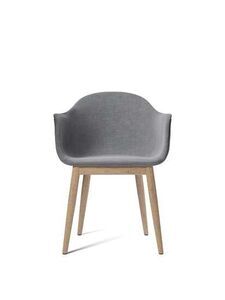 Audo Copenhagen - Harbour Dining Chair, Neutral eg, 0751 blå sæde