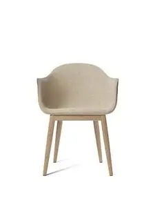Audo Copenhagen - Harbour Dining Chair, Neutral eg, 02 Beige Bouclé sæde