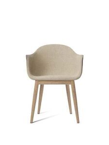 Audo Copenhagen - Harbour Dining Chair, Neutral eg, 02 Beige Bouclé sæde