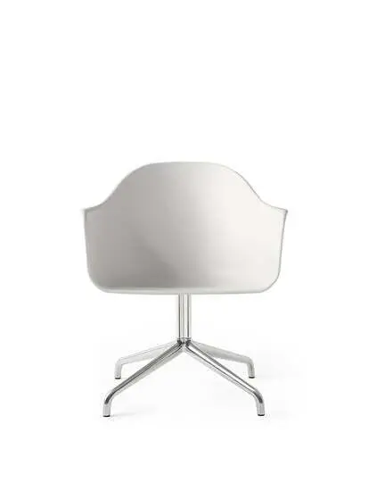 Audo Copenhagen - Harbour Dining Chair, Aluminium, Lysegrå sæde
