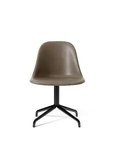 Audo Copenhagen - Harbour Side Dining Chair, Star Base w/Swivel, Upholstered Shell PC1L, Black Aluminium, EU/US - CAL117 Foam, 0311 (Antilop), Dakar, Dakar, Nevotex