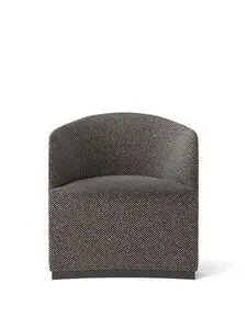 Audo Copenhagen - Tearoom, Club Chair, Upholstered With  PC4T, EU - HR Foam, T14012/001 Doppiopanama (Black), Doppiopanama, Dedar