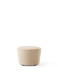 Audo Copenhagen - Cairn Pouf, Ø60, PC0T, EU/US - CAL117 Foam, 02 (Beige) Bouclé, Bouclé, Audo