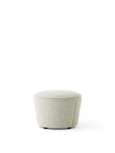 Audo Copenhagen - Cairn Pouf, Ø60, PC3T, EU/US - CAL117 Foam, 0006 (White), Safire, Safire, Kvadrat