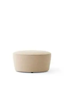 Audo Copenhagen - Cairn Pouf, Oval, PC0T, EU/US - CAL117 Foam, 02 (Beige), Bouclé, Bouclé, Audo