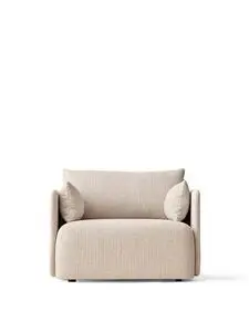 Audo Copenhagen - Offset Sofa, 1 Seater, Upholstered With PC2T, EU/US - CAL117 Foam, 0202 Savanna White/Cream, Savanna, Kvadrat