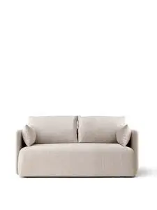 Audo Copenhagen - Offset Sofa, 2 Seater, Upholstered With PC2T, EU/US CAL117 Foam, 0202 Savanna White/Cream, Savanna, Kvadrat