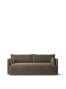 Audo Copenhagen - Offset Sofa, 2 Seater, Upholstered With PC3T, EU/US CAL117 Foam, 0001 (Black), Safire, Safire, Kvadrat