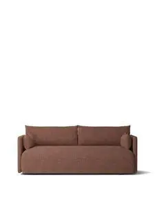 Audo Copenhagen - Offset Sofa, 2 Seater, Upholstered With PC0T, EU/US - CAL117 Foam, 08 (Bordeaux), Bouclé, Bouclé, Audo