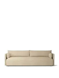 Audo Copenhagen - Offset Sofa, 3 Seater, Upholstered With PC2T, EU - HR Foam, 0019 (Beige), Moss, Moss, Sacho, Kvadrat