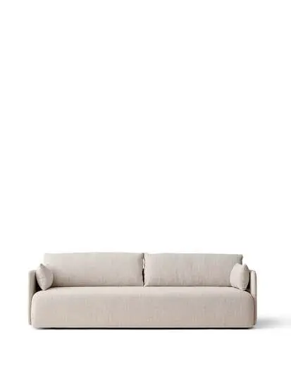 Audo Copenhagen - Offset Sofa, 3 Seater, Upholstered With PC2T, EU/US - CAL117 Foam, 0202 (White/Cream), Savanna, Savanna, Kvadrat