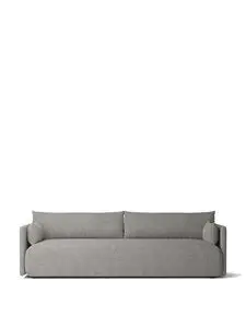 Audo Copenhagen - Offset Sofa, 3 Seater, Upholstered With PC0T, EU/US - CAL117 Foam, 16 (Dark Grey), Bouclé, Bouclé, Audo