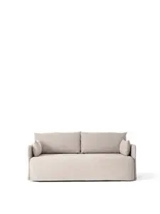 Audo - Offset 2-Seater, Sofa With Loose Cover, Audo Cotlin, Oat
