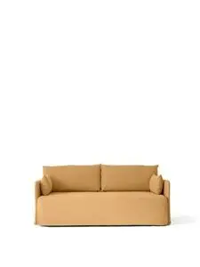 Audo - Offset 2-Seater, Sofa With Loose Cover, Audo Cotlin, Wheat