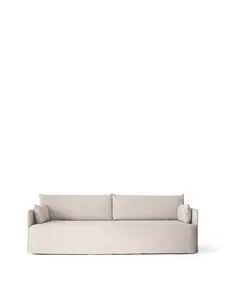 Audo - Offset 3-seater, Sofa With Loose Cover, Audo Cotlin, Oat