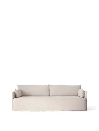 Audo Copenhagen - Offset 3-seater, Sofa With Loose Cover, Audo Cotlin, Oat