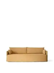 Audo - Offset 3-seater, Sofa With Loose Cover, Audo Cotlin, Wheat
