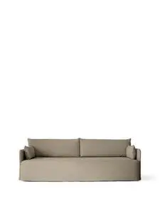 Audo Copenhagen - Offset 3-seater, Sofa With Loose Cover, Audo Cotlin, Poppy Seed