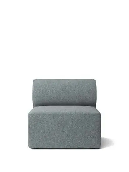 Audo Copenhagen - Eave Modular 96, Open Section, Depth 96cm, Upholstered PC3T, EU - HR Foam, 0012 (Grey), Safire, Safire, Kvadrat