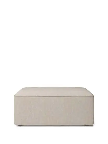 Audo Copenhagen - Eave Modular 96 Pouf, Depth 96cm, Upholstered PC2T, EU - HR Foam, 0202 (White), Savanna, Savanna, Kvadrat