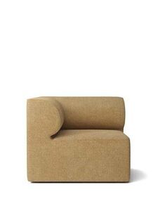 Audo Copenhagen - Eave Modular 86, Corner, Depth 86cm Upholstered With PC0T, EU - HR Foam, Left, 06 (Gold), Bouclé, Bouclé, Audo