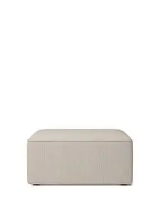 Audo Copenhagen - Eave Modular 86, Pouf, Depth 86cm, Upholstered With PC2T, EU - HR Foam, 0202 (White), Savanna, Kvadrat, Savanna, Kvadrat