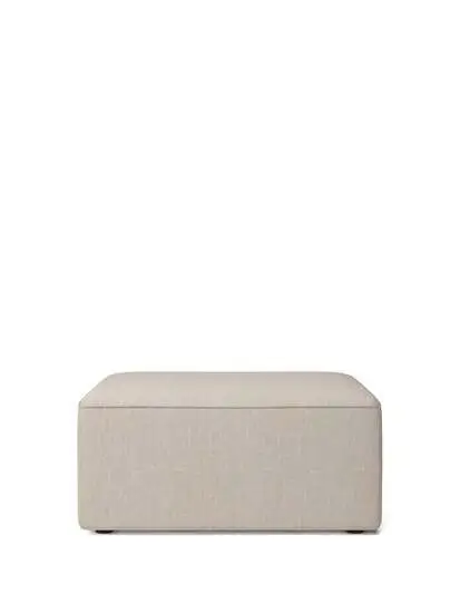 Audo Copenhagen - Eave Modular 86, Pouf, Depth 86cm, Upholstered With PC2T, EU - HR Foam, 0202 (White), Savanna, Kvadrat, Savanna, Kvadrat