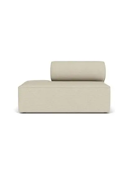 Audo Copenhagen - Eave Modular 86, Open End, 86x129 cm, Upholstered With PC2T, Left, EU - HR Foam, 0202 (White), Savanna, Savanna, Kvadrat