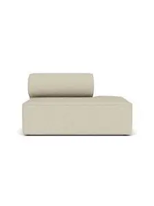 Audo Copenhagen - Eave Modular 86, Open End, 86x129 cm, Upholstered With PC2T, Right, EU - HR Foam, 0202 (White), Savanna, Savanna, Kvadrat