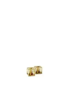 Audo Copenhagen - Kubus Candle Holder, Micro Gold-Plated