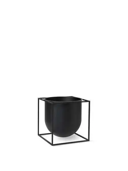 Audo Copenhagen - Kubus Flowerpot 23, Black