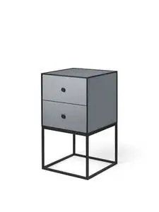 Audo Copenhagen - Frame Sideboard 35, dark grey, with 2 drawers