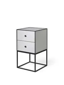 Audo Copenhagen - Frame Sideboard 35, light grey, with 2 drawers