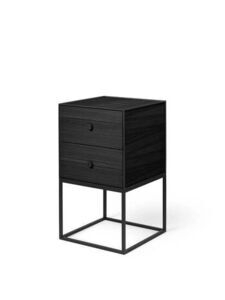 Audo Copenhagen - Frame Sideboard 35, black stained ash, with 2 drawers