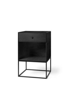 Audo Copenhagen - Frame Sideboard 49, Black Stained Ash, With 1 Drawer
