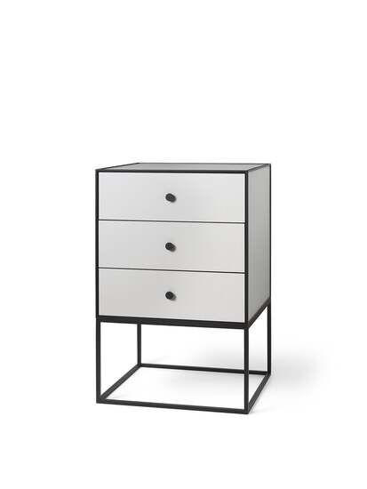 Audo Copenhagen - Frame Sideboard 49, Light Grey, With 3 Drawers