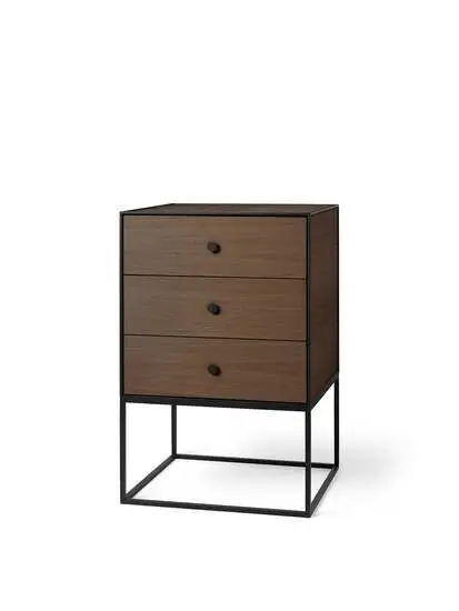 Audo Copenhagen - Frame Sideboard 49, Smoked Oak, With 3 Drawers