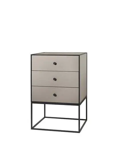 Audo Copenhagen - Frame Sideboard 49 With 3 Drawers, Sand