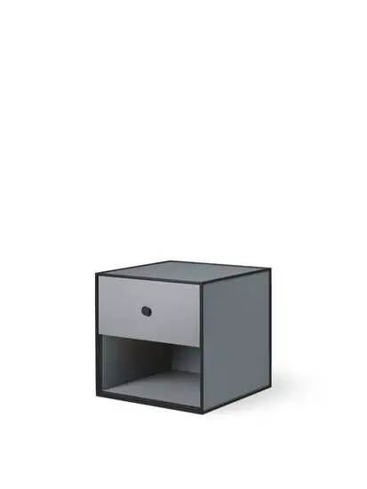 Audo Copenhagen - Frame 35, 35X35X35, Dark Grey With 1 Drawer