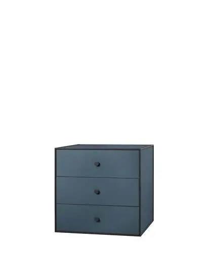 Audo Copenhagen - Frame 49 With 3 Drawers 42X49X49, Fjord